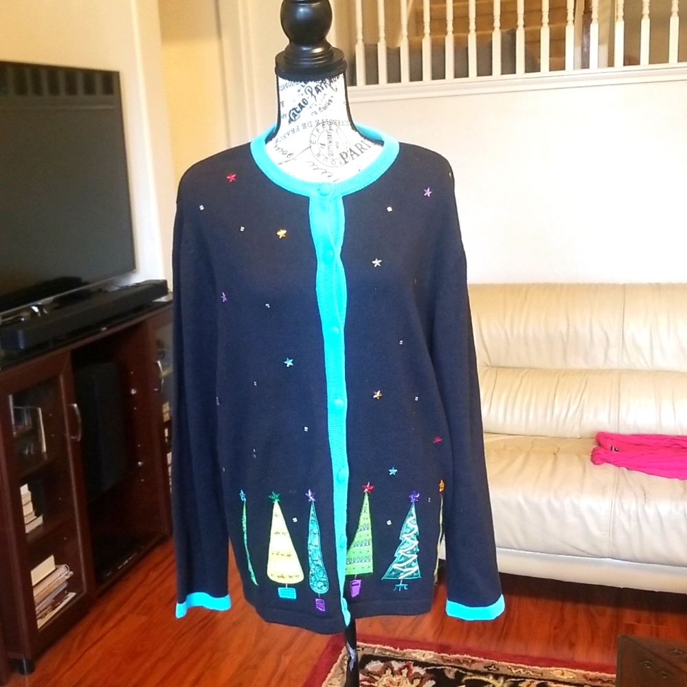 Merry & Bright Christmas Sweater XL